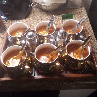 Tasty Tomato Basil Soup cooked by COOX chefs cooks during occasions parties events at home