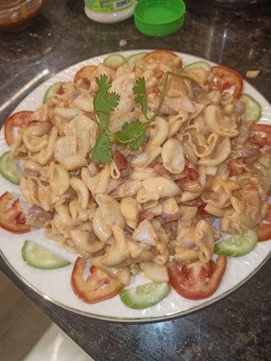 Tasty Macaroni Salad cooked by COOX chefs cooks during occasions parties events at home