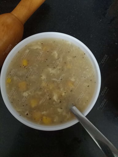 Tasty Chicken Sweet Corn Soup cooked by COOX chefs cooks during occasions parties events at home