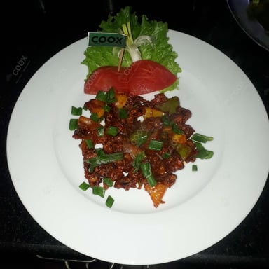 Tasty Chilli Mushroom cooked by COOX chefs cooks during occasions parties events at home
