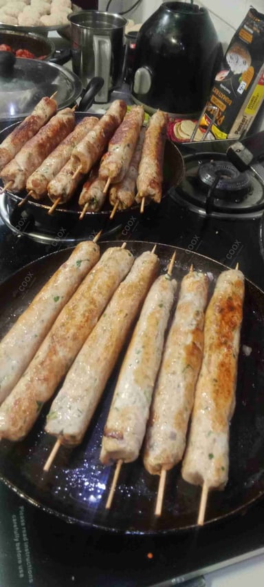 Tasty Chicken Seekh Kebab cooked by COOX chefs cooks during occasions parties events at home