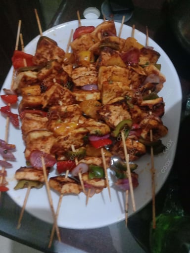 Tasty Paneer Shashlik cooked by COOX chefs cooks during occasions parties events at home