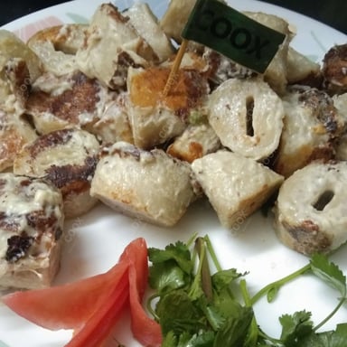 Tasty Malai Soya Chaap (Dry) cooked by COOX chefs cooks during occasions parties events at home