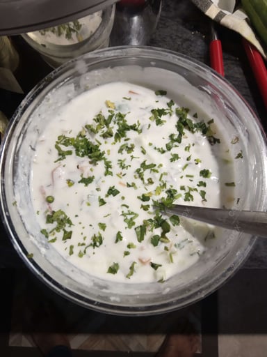 Tasty Mix Veg Raita cooked by COOX chefs cooks during occasions parties events at home