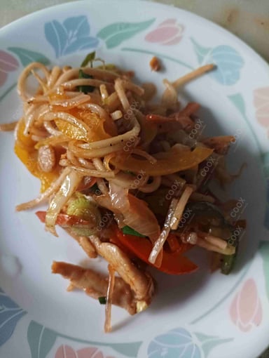 Tasty Chicken Chilli Garlic Noodles cooked by COOX chefs cooks during occasions parties events at home