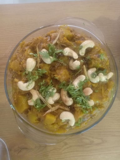 Tasty Kaddu ki Sabzi (Sitafal) cooked by COOX chefs cooks during occasions parties events at home