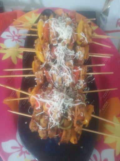 Tasty Paneer Shashlik cooked by COOX chefs cooks during occasions parties events at home