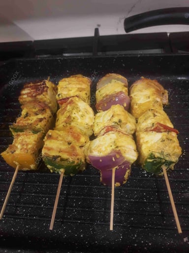 Tasty Paneer Shashlik cooked by COOX chefs cooks during occasions parties events at home