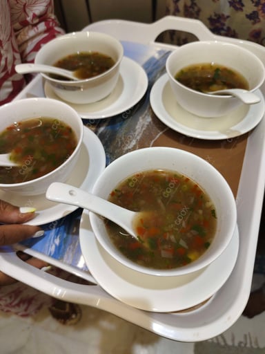 Tasty Sweet Corn Soup cooked by COOX chefs cooks during occasions parties events at home