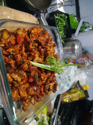 Tasty Chilli Mushroom cooked by COOX chefs cooks during occasions parties events at home