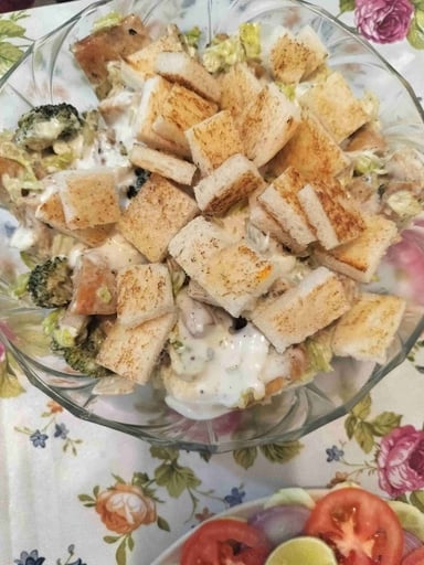 Tasty Chicken Caesar Salad cooked by COOX chefs cooks during occasions parties events at home