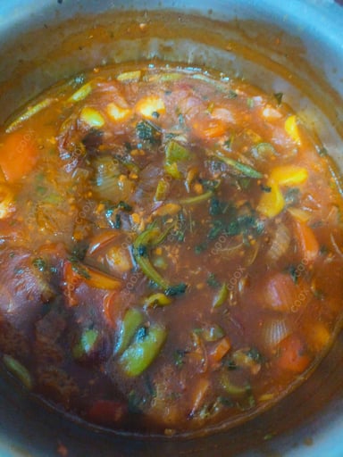 Tasty Chilli Paneer (Gravy) cooked by COOX chefs cooks during occasions parties events at home