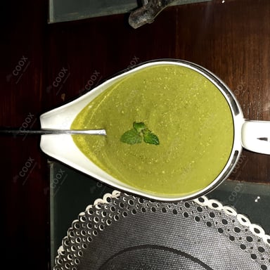 Tasty Green Chutney cooked by COOX chefs cooks during occasions parties events at home
