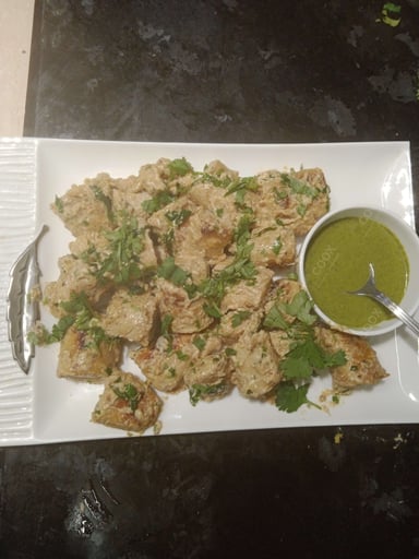 Tasty Soya Malai Chaap (Dry) cooked by COOX chefs cooks during occasions parties events at home