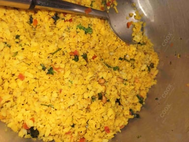 Tasty Poha cooked by COOX chefs cooks during occasions parties events at home
