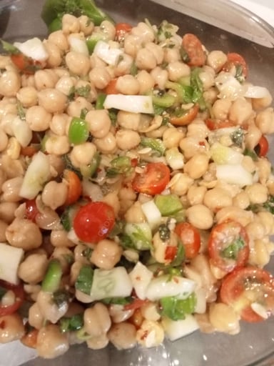 Tasty Chickpea Salad cooked by COOX chefs cooks during occasions parties events at home