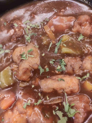 Tasty Chicken in Black Bean Sauce cooked by COOX chefs cooks during occasions parties events at home