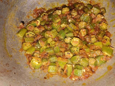 Tasty Bhindi cooked by COOX chefs cooks during occasions parties events at home