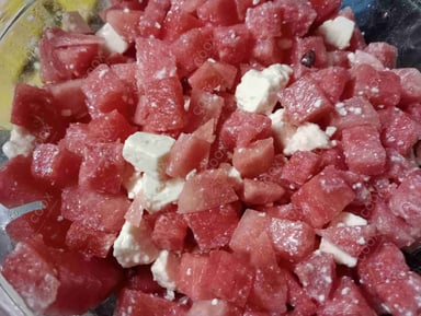 Tasty Watermelon Gazpacho cooked by COOX chefs cooks during occasions parties events at home