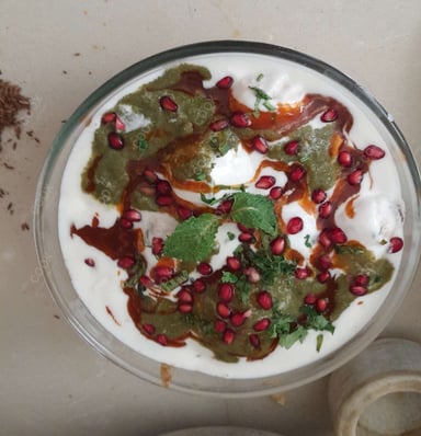 Tasty Dahi Bhalla cooked by COOX chefs cooks during occasions parties events at home
