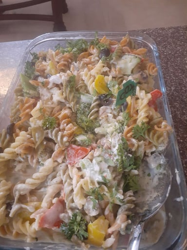 Tasty Pasta in White Sauce cooked by COOX chefs cooks during occasions parties events at home
