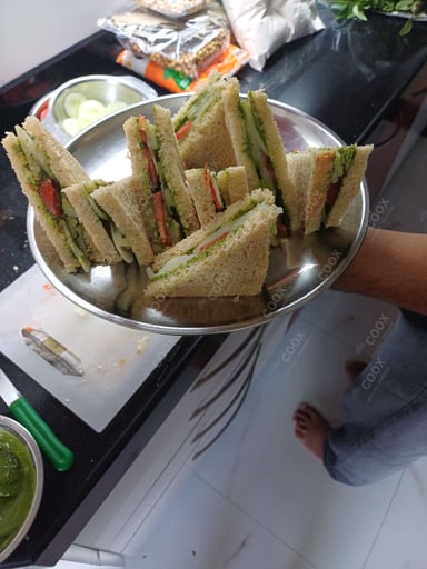 Tasty Sandwich cooked by COOX chefs cooks during occasions parties events at home