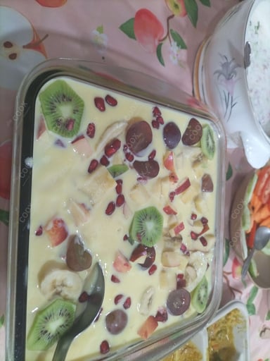 Tasty Fruit Pudding cooked by COOX chefs cooks during occasions parties events at home