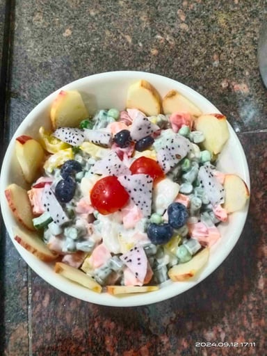 Tasty Russian Salad cooked by COOX chefs cooks during occasions parties events at home