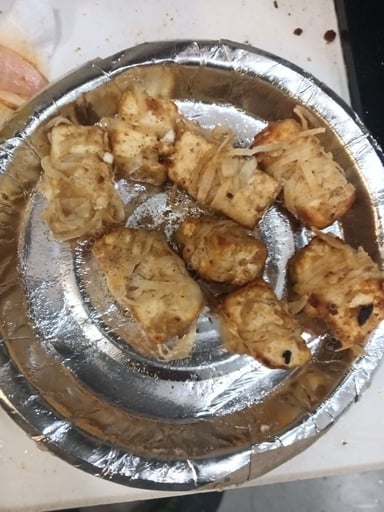 Tasty Threaded Paneer  cooked by COOX chefs cooks during occasions parties events at home