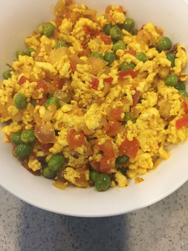 Tasty Paneer Bhurji cooked by COOX chefs cooks during occasions parties events at home