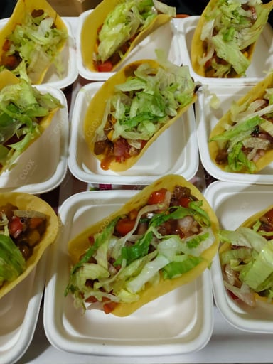 Tasty Veg Taco cooked by COOX chefs cooks during occasions parties events at home