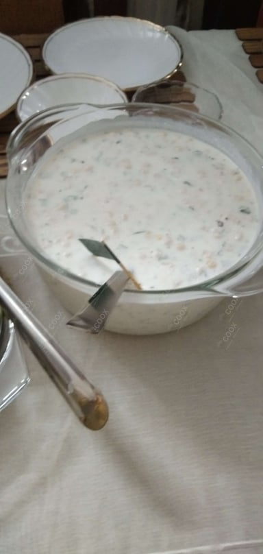 Tasty Plain Raita cooked by COOX chefs cooks during occasions parties events at home