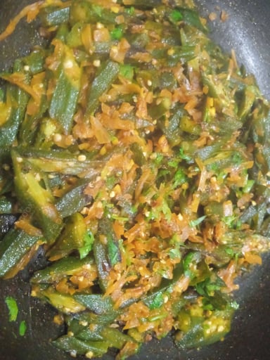 Tasty Bhindi cooked by COOX chefs cooks during occasions parties events at home