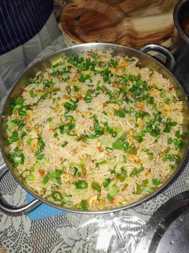 Tasty Burnt Garlic Rice cooked by COOX chefs cooks during occasions parties events at home