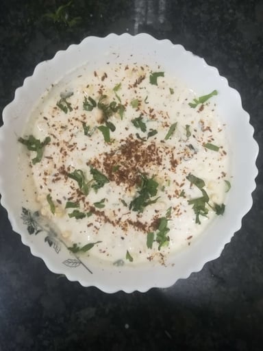Tasty Plain Raita cooked by COOX chefs cooks during occasions parties events at home