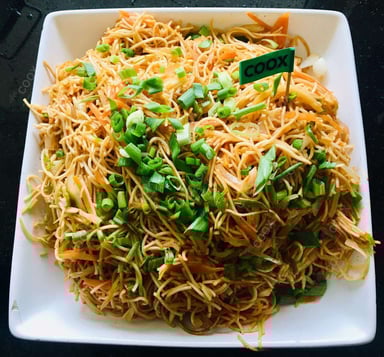Tasty Chilli Garlic Noodles cooked by COOX chefs cooks during occasions parties events at home