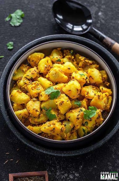 Tasty Jeera Aloo cooked by COOX chefs cooks during occasions parties events at home