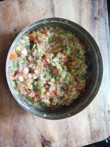 Tasty Baingan Ka bharta cooked by COOX chefs cooks during occasions parties events at home