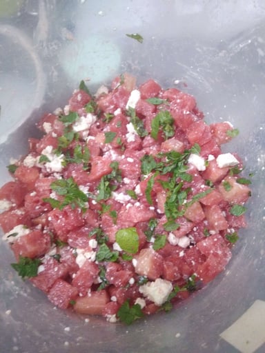 Tasty Watermelon Feta Salad cooked by COOX chefs cooks during occasions parties events at home