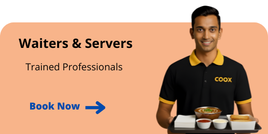 Book trained professional cooks chefs at home. Best personal chef services via COOX. Hire top rated cooks chefs near me