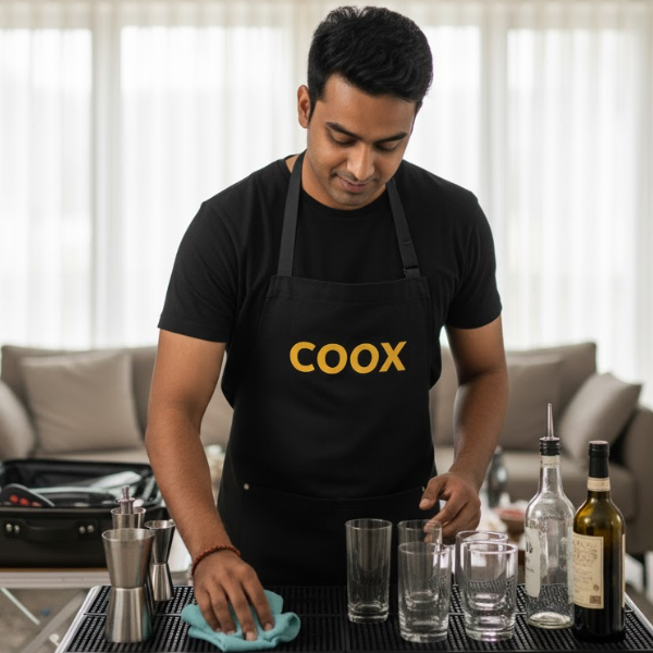 5. Wraps up and leaves