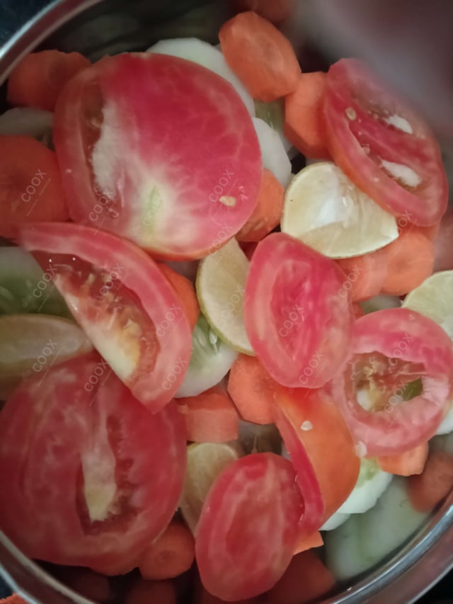 Delicious Salad, Papad prepared by COOX