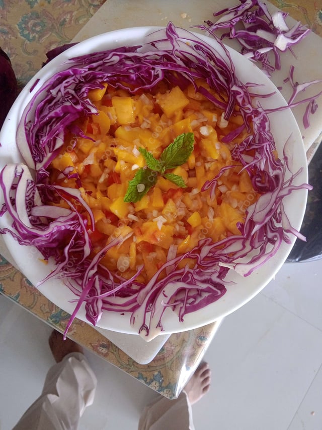 Delicious Ripe Mango Salad prepared by COOX