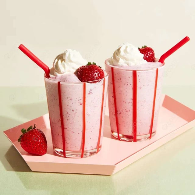Tasty Strawberry Milkshake cooked by COOX chefs cooks during occasions parties events at home