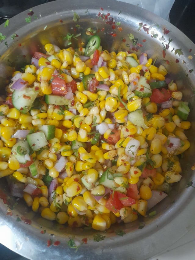 Tasty American Corn Salad cooked by COOX chefs cooks during occasions parties events at home
