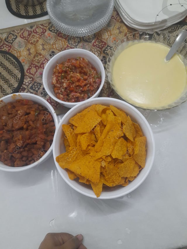 Delicious Cheese Nachos prepared by COOX
