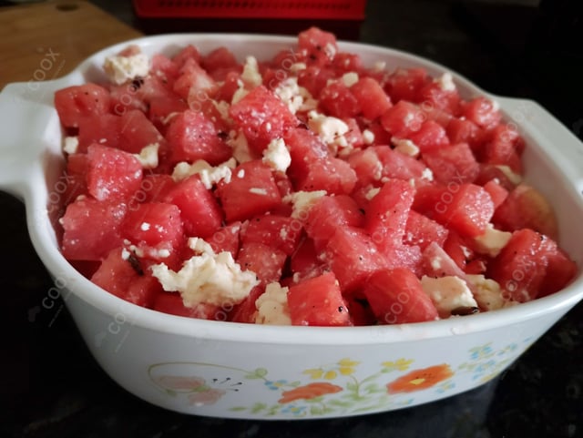 Tasty Watermelon Feta Salad cooked by COOX chefs cooks during occasions parties events at home