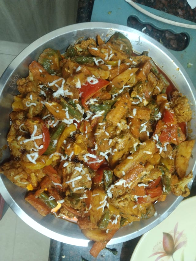 Delicious Veg Jalfrezi prepared by COOX