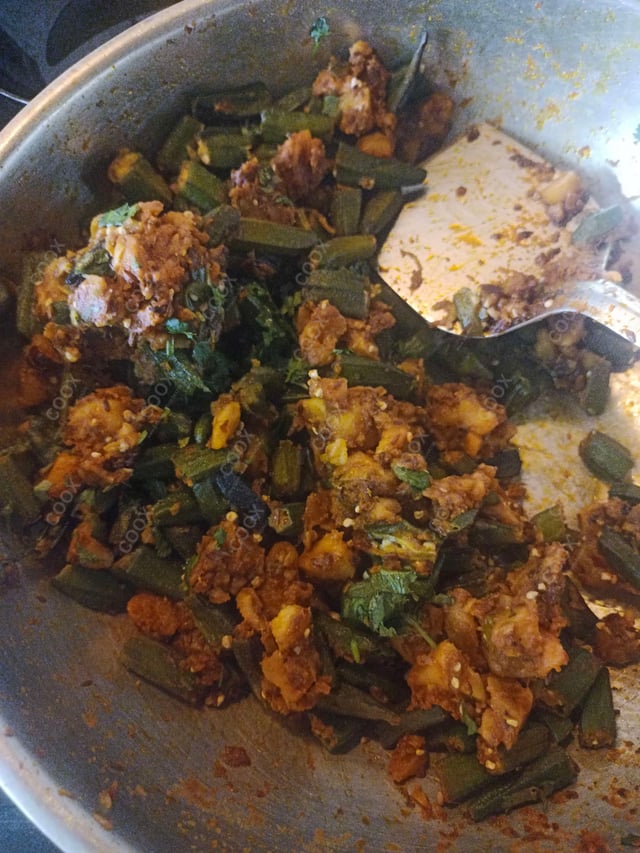 Tasty Bhindi cooked by COOX chefs cooks during occasions parties events at home