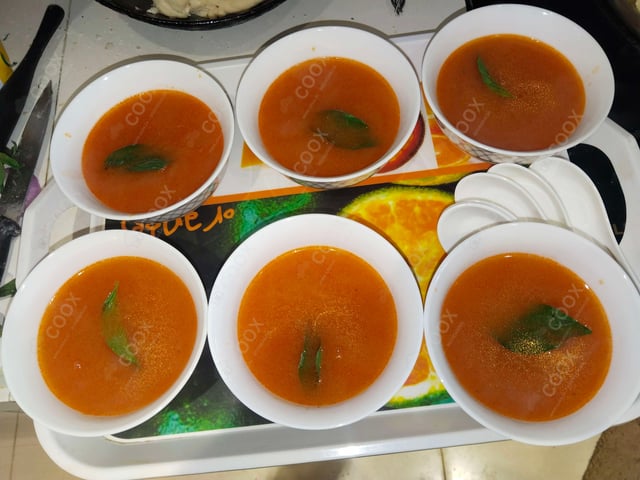 Delicious Tomato Basil Soup prepared by COOX